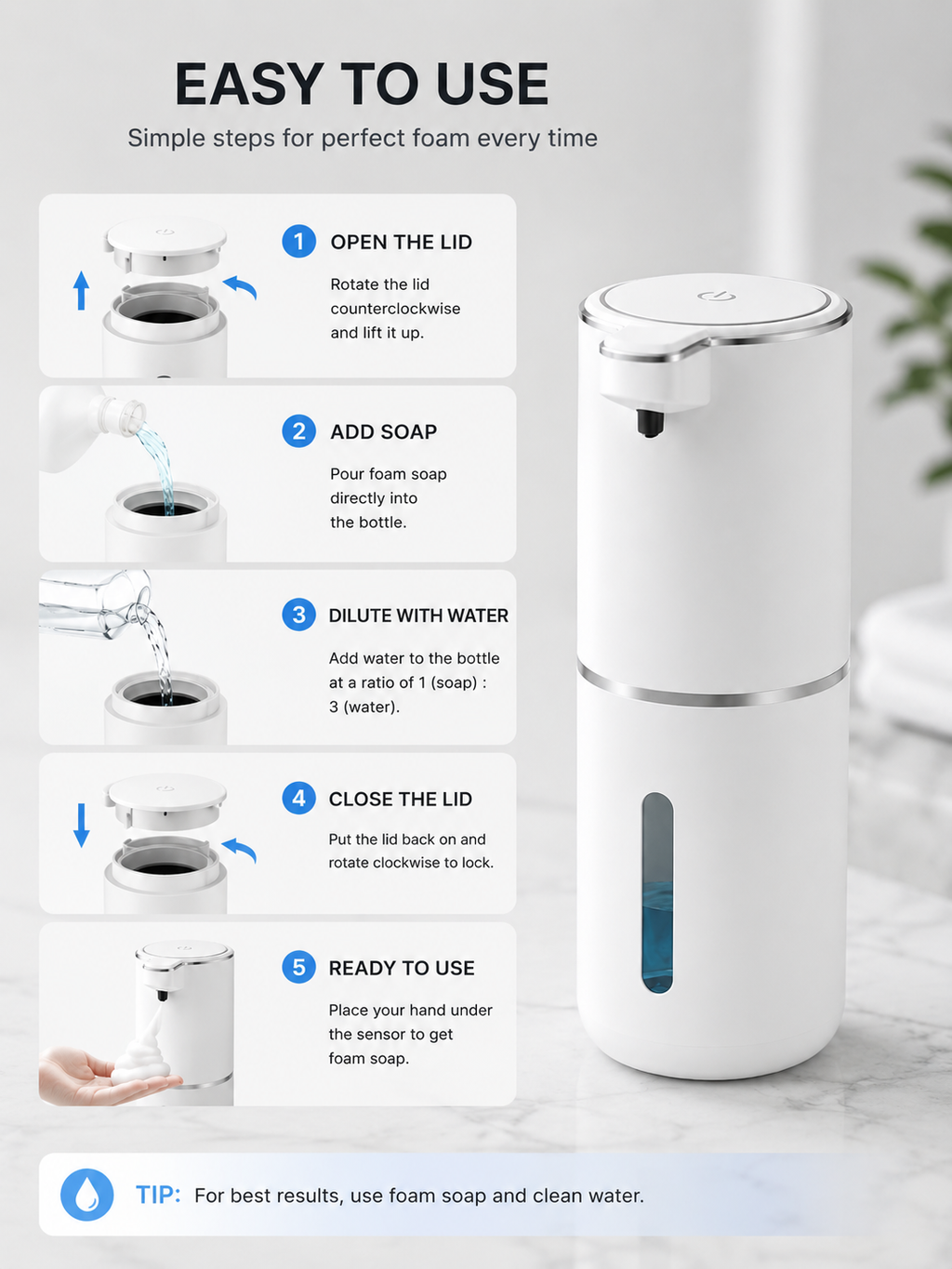 CleaningBuddy Automatic Soap Dispenser